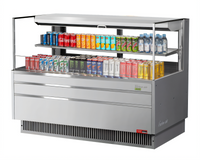 Turbo Air Horizontal Low-Profile Open Display Merchandiser, 13 Cu. Ft., Self-Contained Refrigeration