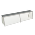 Thumbnail image #1 for Deluxe Table-Mount Serving Overshelf with Tempered Glass Guard and Acrylic End Guards, 86-7/32 Inch Wide