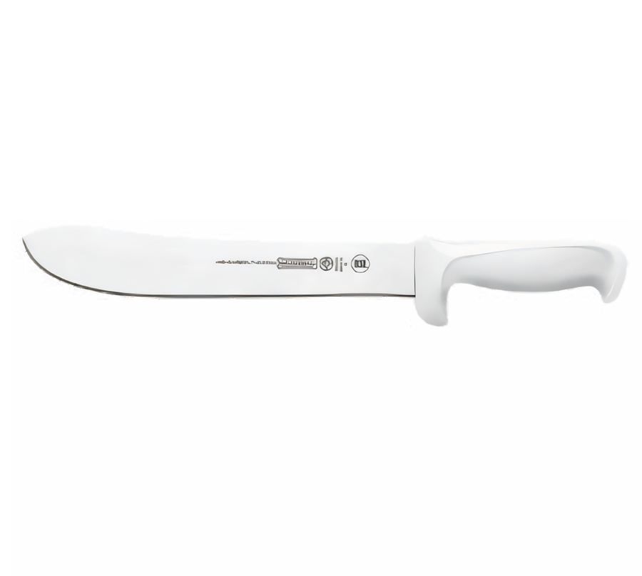 Product image #1 for Mundial 10-Inch Stamped Butcher Knife with High Carbon No-Stain Blade and White Polypropylene Handle