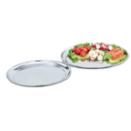 Thumbnail image #1 for Vollrath 47214 13 7/8-Inch Round Stainless Steel Serving Platter, 3/4-Inch Deep, Mirror Finish Case of 12