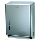 Thumbnail image #1 for CFS Brands Classic T1900XC Manual Wall-Mounted Chrome Paper Towel Dispenser for Multi-Fold/C-Fold Towels