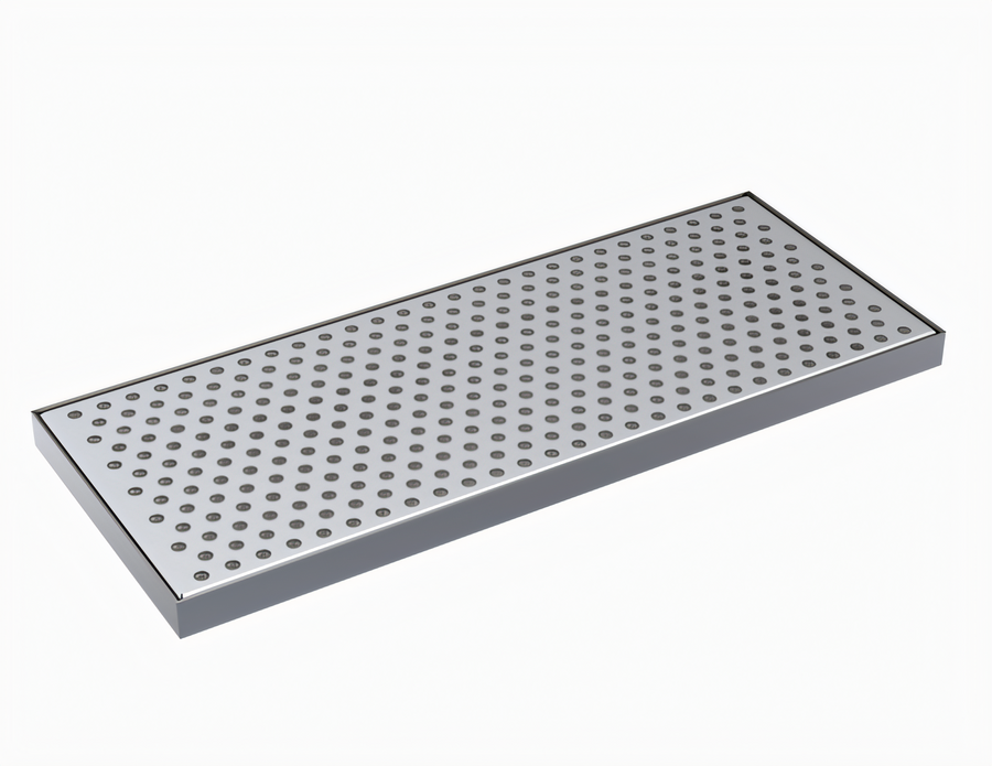 Product image #1 for Krowne 15 Inch x 6 Inch Brushed Stainless Steel Drip Tray