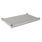 Thumbnail image #1 for John Boos GSK6-2496 Galvanized Steel Work Table Undershelf, 96 x 24 Inches, 16 Gauge, Knockdown