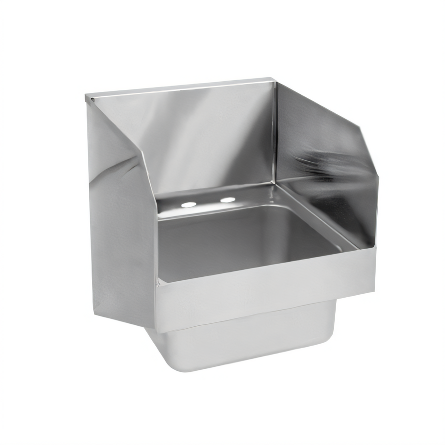 Product image #1 for Glastender 14-Inch Wall-Mount Stainless Steel Hand Sink with Side Splashes