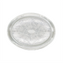Thumbnail image #1 for Winco Oval Chrome-Plated Serving Tray with Gadroon Edge and Traditional Engraving, 14-3/4 x 10-1/2 Inches