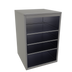 Thumbnail image #1 for Glastender Back Bar Glass Storage Cabinet, Open Front, 24-Inch Wide, Stainless Steel, 3 Adjustable Shelves