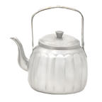 Thumbnail image #1 for Town Equipment Cantonese 24148 48 oz 18/8 Stainless Steel Teapot with Gooseneck Spout, Pivot Handle and Lid
