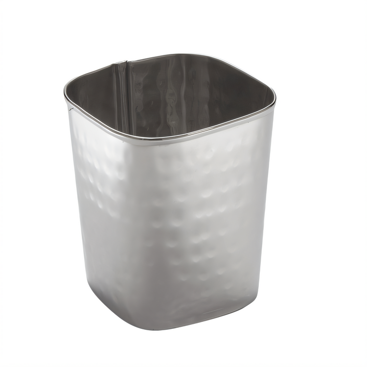 Product image #1 for American Metalcraft 12 oz Square Stainless Steel Hammered Finish Fry Cup