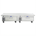 Thumbnail image #1 for Randell FX-2CS-290 96-Inch Flexible Refrigerator/Freezer Chef Stand with 2 Drawers