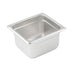 Thumbnail image #2 for Winco 1/6 Size 4-Inch Deep Solid Steam Table Pan, 23-Gauge 18/8 Stainless Steel
