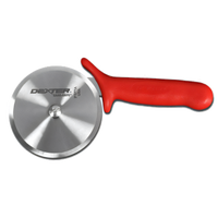 Dexter Russell Sani-Safe 4-Inch Wheel Pizza Cutter with Replaceable Blade and Red Polypropylene Handle