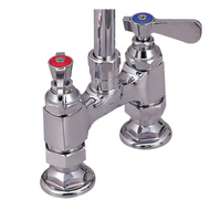 OptiFlow Heavy Duty Deck-Mount Faucet Body, 4-Inch O.C., No Spout, Chrome Finish