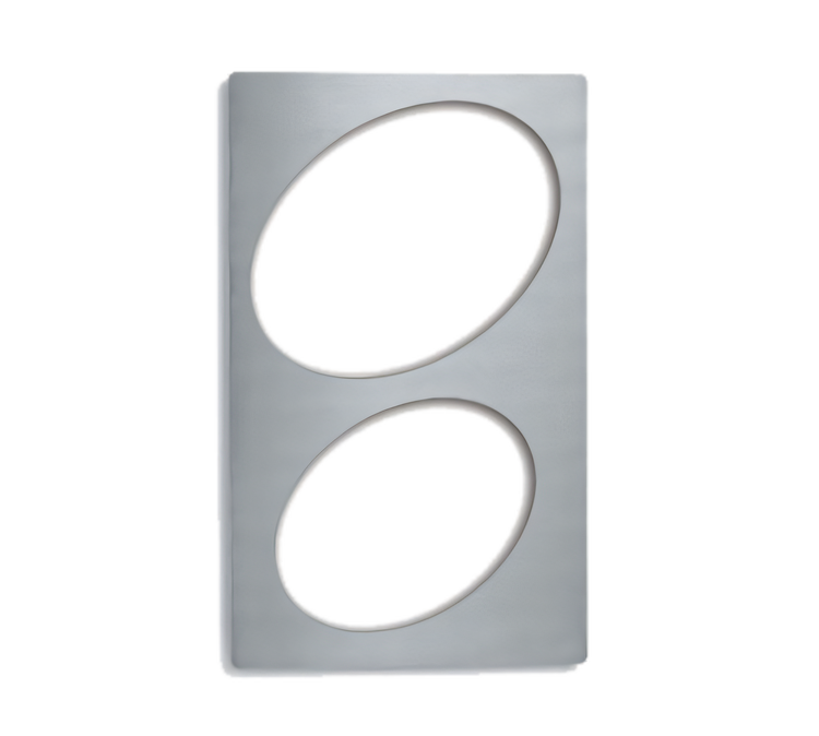 Product image #1 for Miramar® Single Size Stainless Steel Template for 10 in. and 12 in. Oval Au Gratin Pans