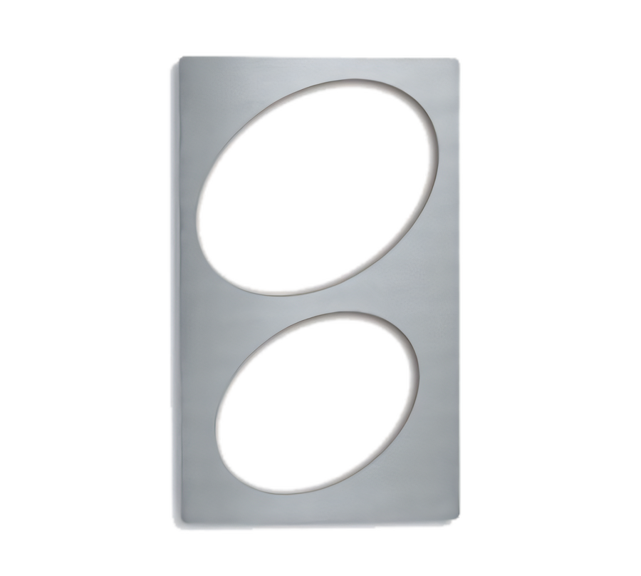 Product image #1 for Miramar® Single Size Stainless Steel Template for 10 in. and 12 in. Oval Au Gratin Pans