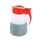 Thumbnail image #1 for Vollrath Dripcut® 632-18 32 oz Tabletop Syrup Server, White Polyethylene Jar, Almond Plastic Top Case of 6