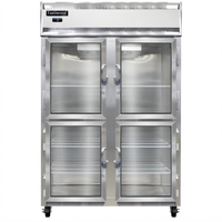 Continental Refrigerator 2FNSAGDHD Two-Section Display Freezer with Glass Half Doors