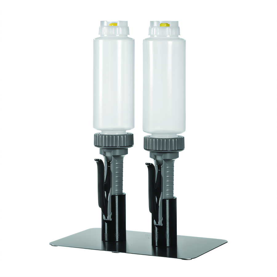 Product image #1 for Double Countertop Portion Pump Dispenser Stand