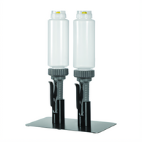 Double Countertop Portion Pump Dispenser Stand