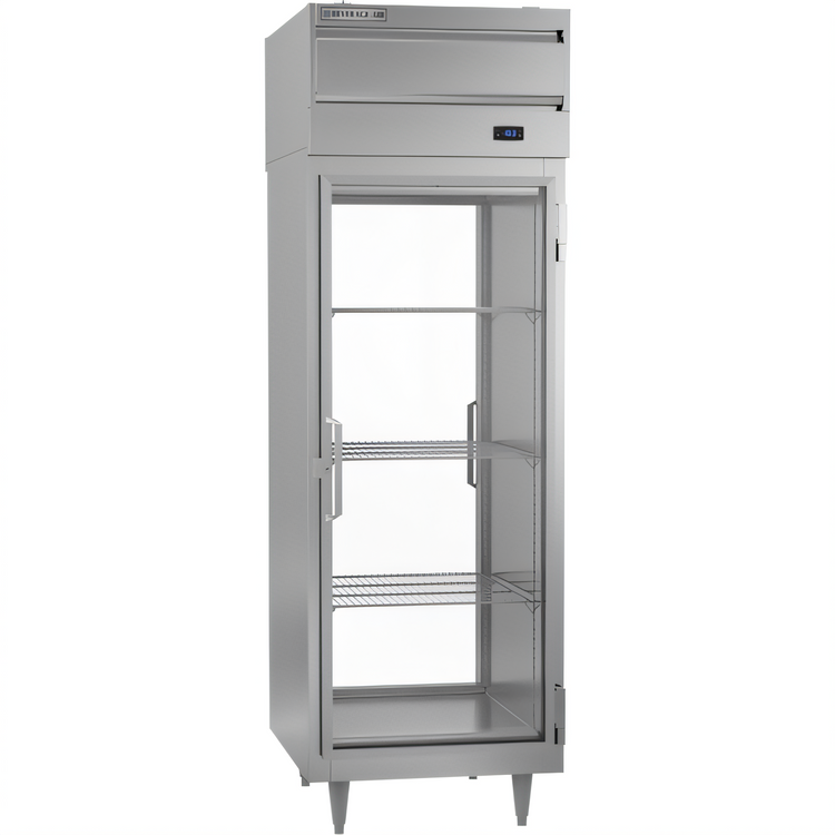 Product image #1 for Beverage-Air PFD1HC-1BG P Series One-Section Pass-Thru Glass Door Freezer, 22.9 Cu. Ft., Top-Mounted Self-Contained Refrigeration