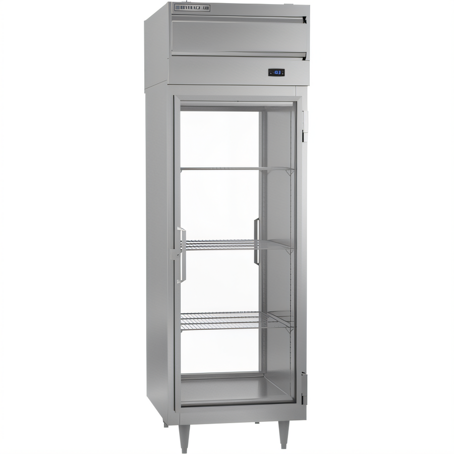 Product image #1 for Beverage-Air PFD1HC-1BG P Series One-Section Pass-Thru Glass Door Freezer, 22.9 Cu. Ft., Top-Mounted Self-Contained Refrigeration