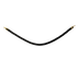 Thumbnail image #1 for Securit 60-Inch Black Braided Barrier Rope with Gold Ends