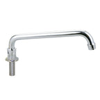 Thumbnail image #1 for BK Resources OptiFlow BKF-DMB-18-G Deck-Mount Manual Faucet, Single-Hole, 18-Inch Double-Joint Swing Spout, Chrome, Lead-Free