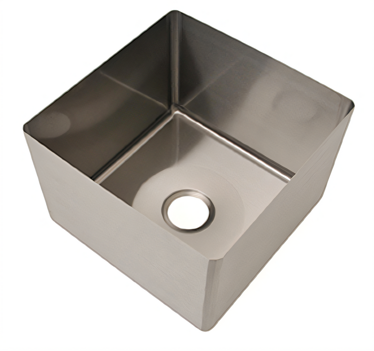 Product image #1 for Eagle Group Seamless Welded-In Straight Wall Sink, 1 Compartment, 20.5 x 20.5 x 8 Inch, 14 Gauge 304 Stainless Steel