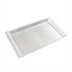 Thumbnail image #1 for Winco Full-Size Rectangular Textured Silver-Tone Acrylic Display Tray