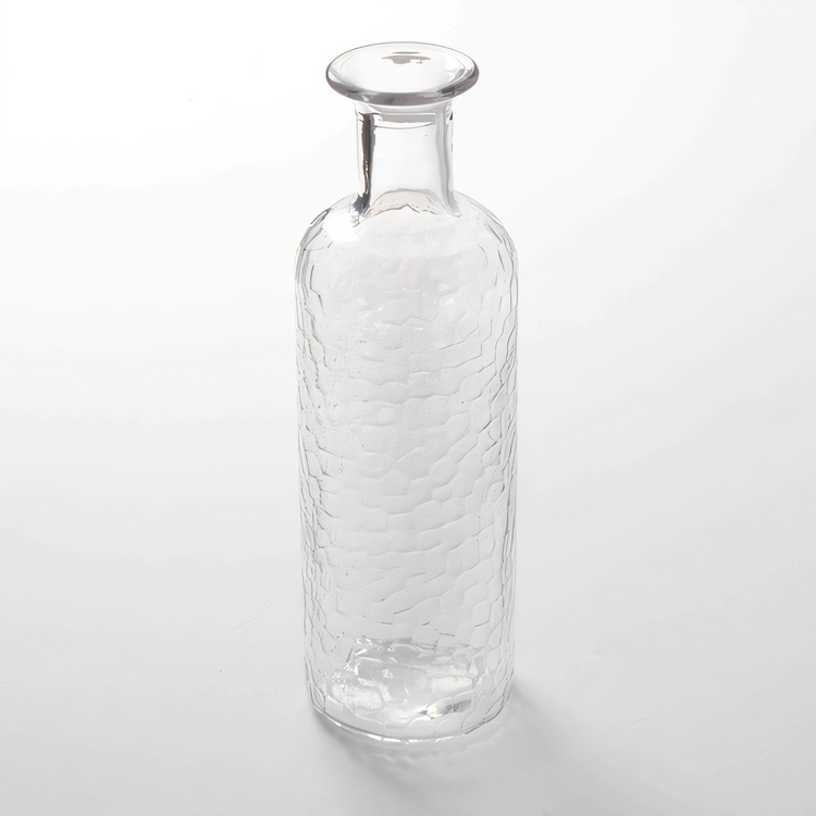 Product image #1 for American Metalcraft Clear Pebbled Fully Tempered Glass Water Bottle/Carafe, 28 oz. to Shoulder