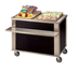 Thumbnail image #1 for DineXpress 60-Inch Mobile Stainless Steel Solid Top Utility Serving Counter