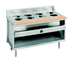 Thumbnail image #1 for La Rosa Refrigeration 30 x 28 Inch Gas Wet-Only Open-Well Hot Food Table with 2 Openings and Cabinet Base