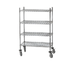 Thumbnail image #1 for Advance Tabco 4-Shelf 18 x 60 Inch Chrome Wire Mobile Cart with Rubber Casters