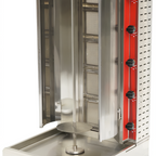 Thumbnail image #1 for Uniworld Foodservice Equipment VBR-5BFE Countertop Gyro Vertical Broiler, Natural Gas/Propane Convertible, 5 Controls, 100 lb Capacity