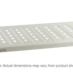 Thumbnail image #1 for Metro Super Erecta 2124LS Louvered/Embossed Stainless Steel Shelf, 24" W x 21" D, Raised Ship's Edge