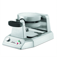 Waring Heavy-Duty Single Countertop Round Belgian Waffle Maker with Rotary Feature