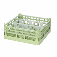 Vollrath Signature Full-Size 9-Compartment Tall Plus Compartment Glass Rack
