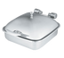 Thumbnail image #1 for Vollrath Intrigue® 6 Qt Square Solid Top Induction Chafer with Stainless Steel Food Pan