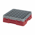 Thumbnail image #2 for Cambro Camrack® Full Size Low Profile 36-Compartment Glass Rack with Soft Gray Extender, Cranberry