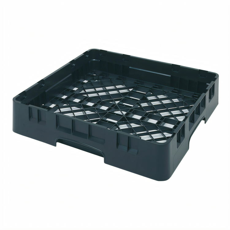 Product image #2 for Cambro Camrack® Full Size 1-Compartment Base Dishwasher Rack, Black Polypropylene, 3-1/4 Inch Inside Height