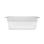 Thumbnail image #1 for Omcan 80062 1/4-Size Clear Polycarbonate Food Pan, 3-15/16" Deep