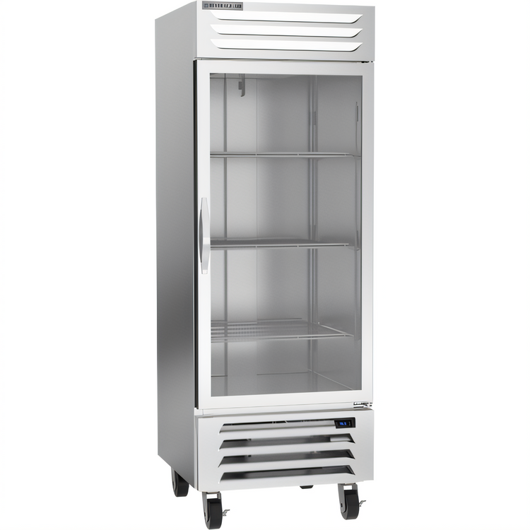 Product image #1 for Beverage-Air Vista® Series One-Section Reach-In Refrigerator with Glass Door, 25.97 Cu. Ft., Bottom-Mounted Self-Contained