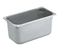 Vollrath 1/3 Size Solid Steam Table Pan, 6-1/4 Qt, 20 Gauge 300 Series Stainless Steel