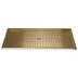 Thumbnail image #1 for Surface-Mount Stainless Steel Drip Tray Trough with Perforated PVD Brass Screen, 20 x 8 Inch