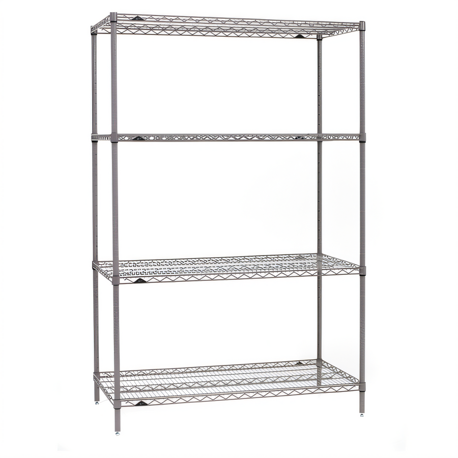 Product image #1 for Metro Super Erecta Stationary Starter Wire Shelving Unit, 48"W x 21"D x 74.5"H, 4 Shelves
