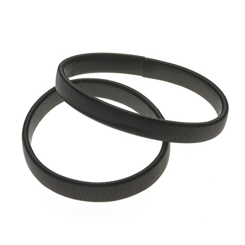 Product image #1 for Barfly Black Epoxy-Coated Metal Shirt Sleeve Armbands, Set of 2