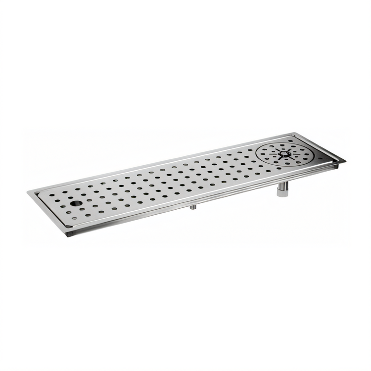 Product image #1 for Glastender DI-RF24 24-Inch Drop-In Stainless Steel Rinser Faucet Drain Tray