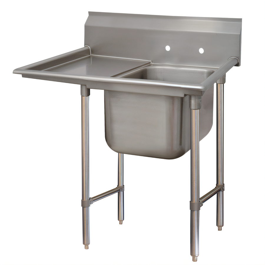 Product image #1 for Advance Tabco Regaline 1-Compartment Sink with Left-Hand Drainboard, 24 x 24 x 12-Inch Bowl, 36-Inch Drainboard
