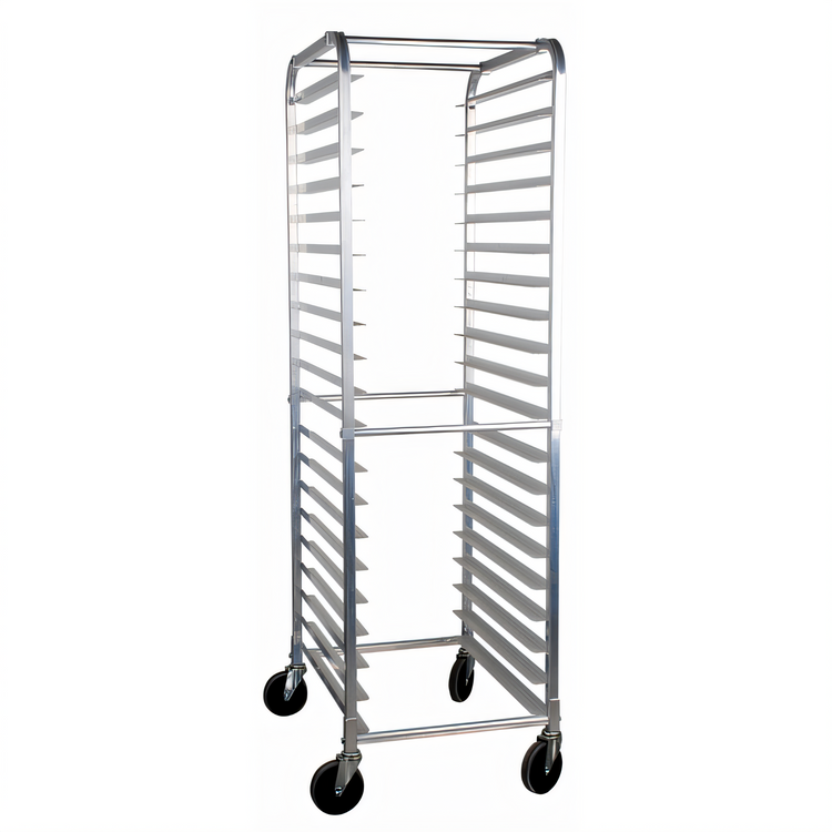 Product image #1 for Mobile Full-Height Aluminum Sheet Pan Rack, End Loading, 20-Pan Capacity