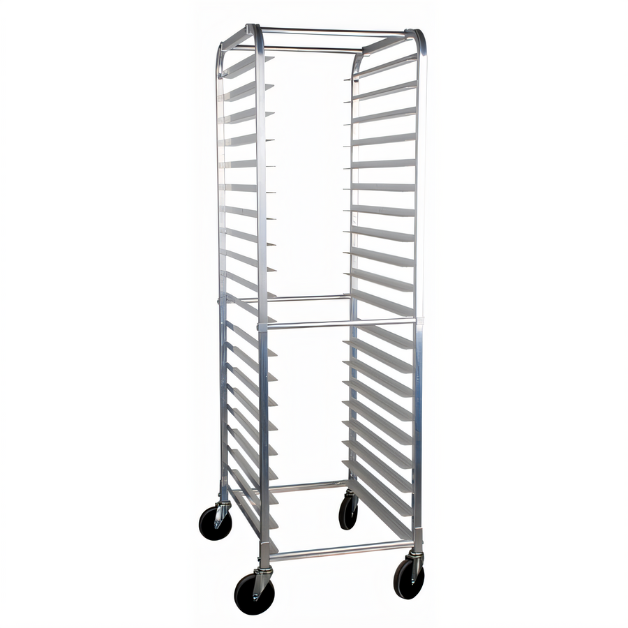 Product image #1 for Mobile Full-Height Aluminum Sheet Pan Rack, End Loading, 20-Pan Capacity