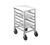 Channel Manufacturing Half Size Aluminum End-Load Bun Pan Rack, 15-Pan Capacity, 5-Inch Swivel Casters